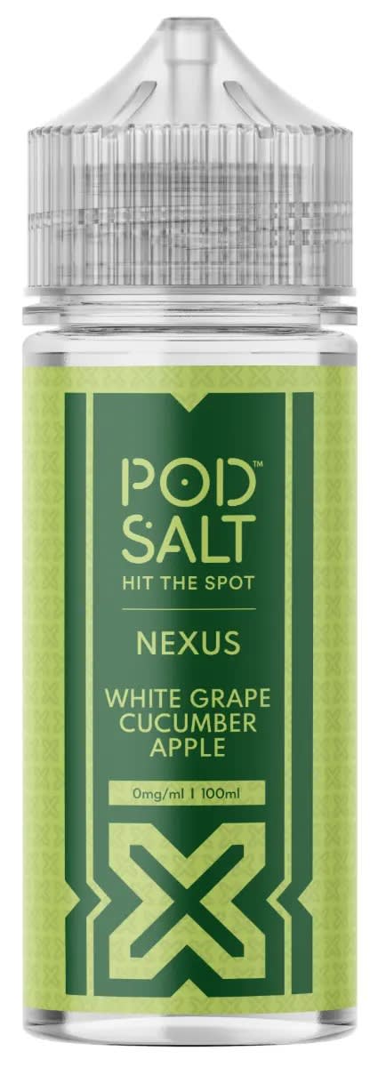 Pod Salt Nexus White Grape Cucumber 120ml - Uva Manzana y Pepino