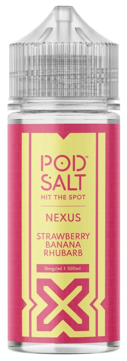 Pod Salt Nexus Strawberry Banana Rhubarb 120ml - Platano y Frutilla