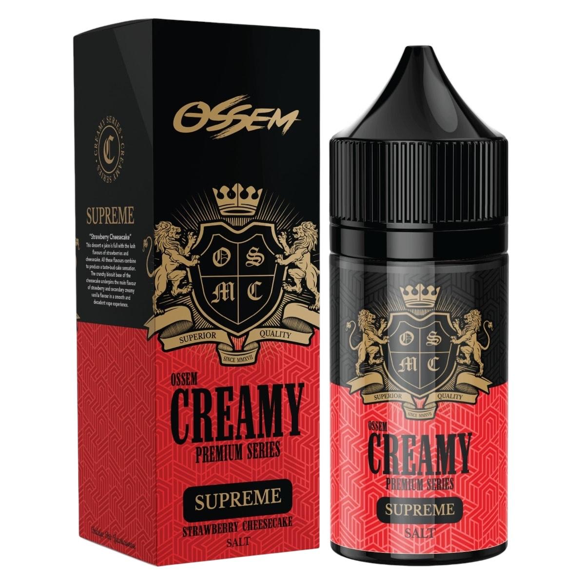 Ossem Creamy Supreme Salt 30ML - Cheesecake De Frutilla