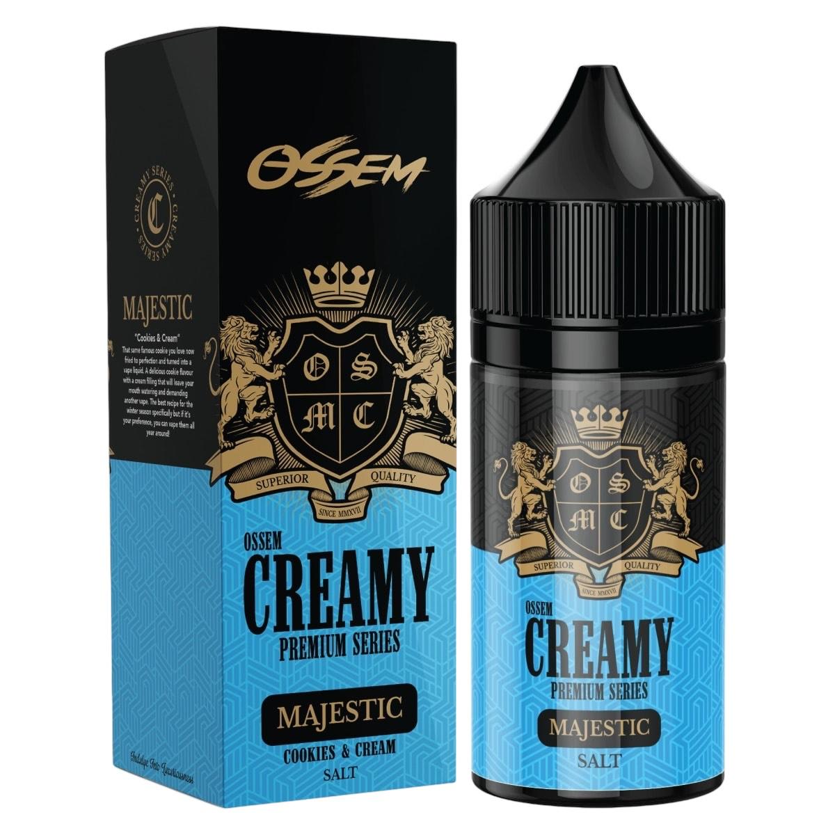 Ossem Creamy Majestic Salt 30ML - Galletas Con Leche