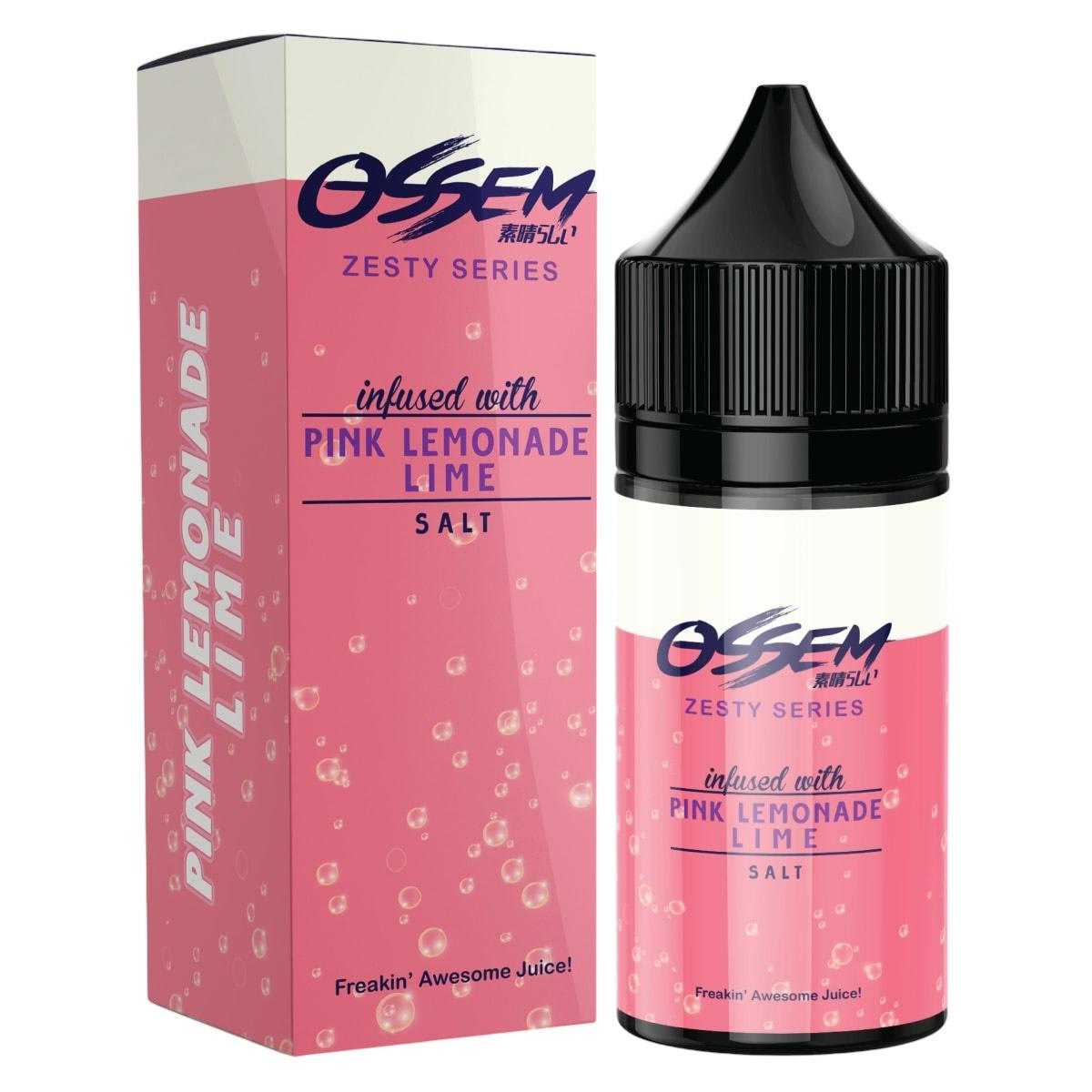 Ossem Zesty Salt Pink Lemonade Lime 30ML - Limonada Rosada