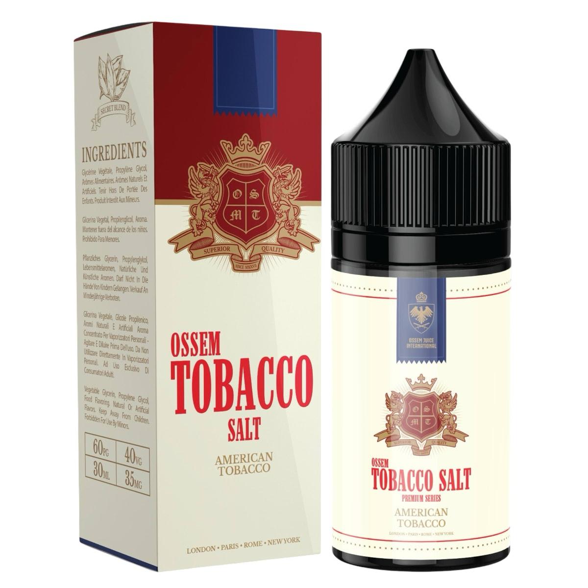 Ossem American Tobacco Salt 30ML - Tabaco Americano