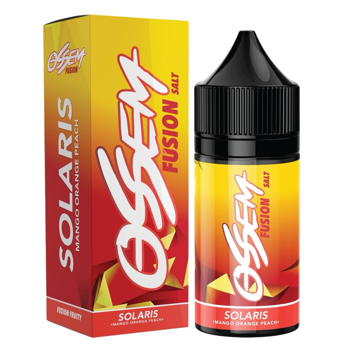 Ossem Fusion Solaris Salt 30ML - Durazno, Mango y Naranja