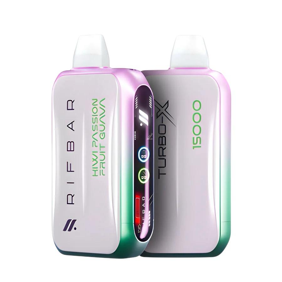 Rifbar Turbo X Kiwi Passion Fruit Guava 15000 Puffs - Kiwi, Maracuya Y Guayaba