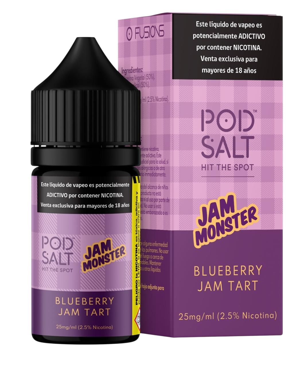 Pod Salt Blueberry Jam Tart Salt 30ml - Mermelada de Arándanos