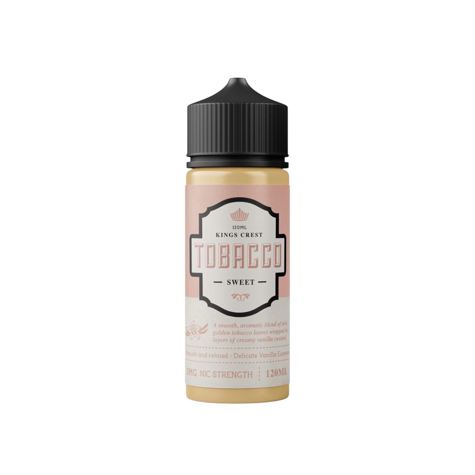 Kings Crest Tobacco VCT Sweet 120ml - Tabaco Crema Vainilla