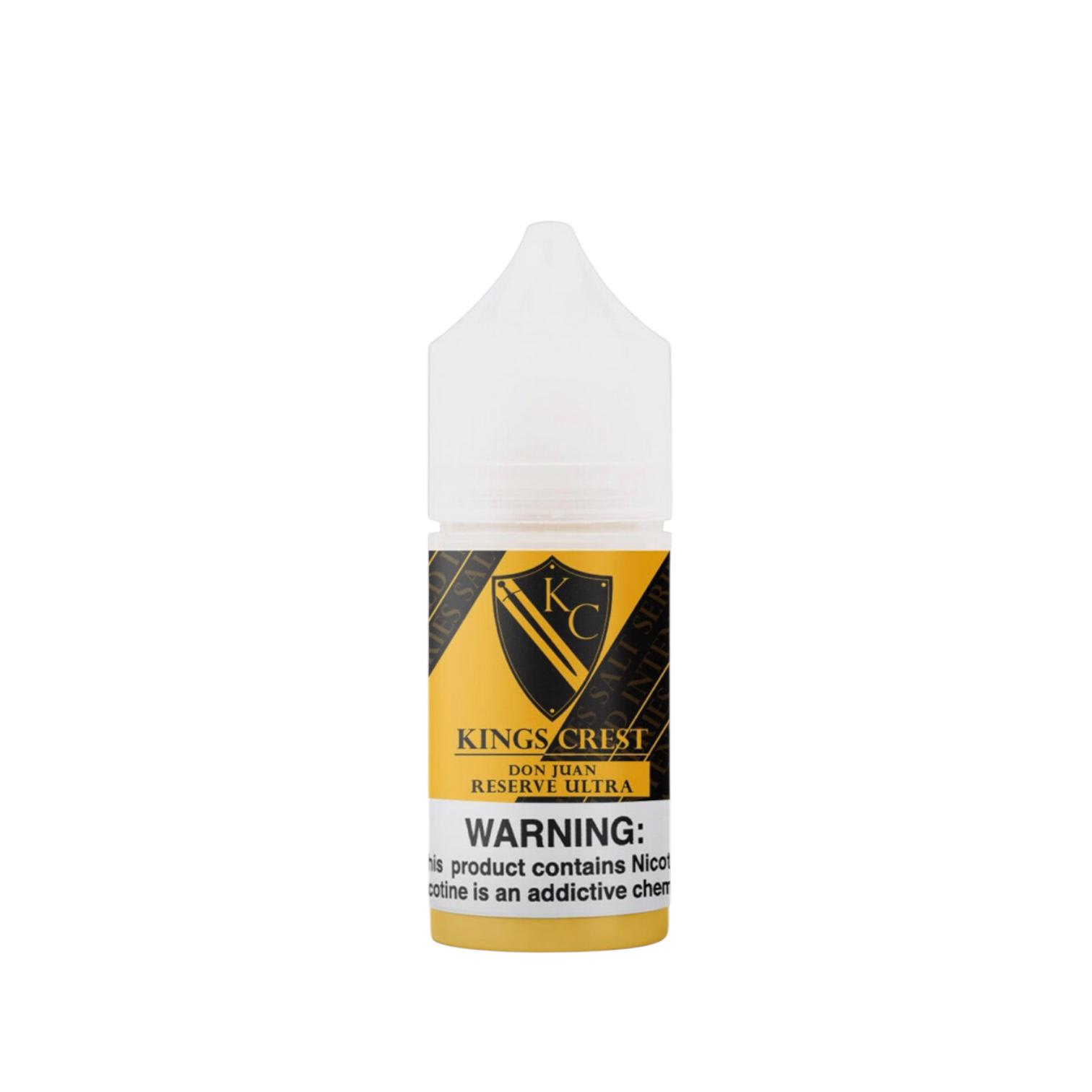 Kings Crest Don Juan Reserve Ultra Salt 30ml - Pastel de Chocolate