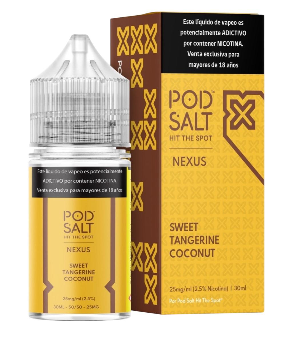 Pod Salt Nexus Sweet Tangarine Coconut Salt 30ML - Mandarina y Coco