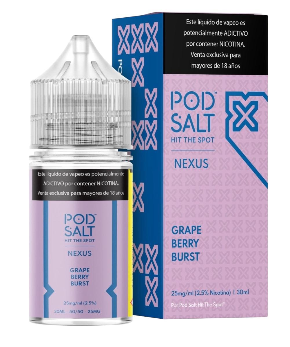 Pod Salt Nexus Grape Berry Burst Salt 30ML - Berries