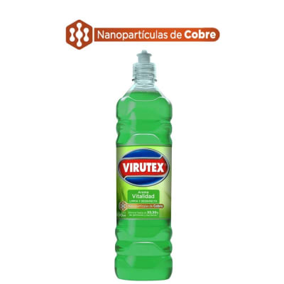 Limpiador de Pisos y Superficies Desinfectante Aroma Vitalidad 900ml con dosificador - Virutex