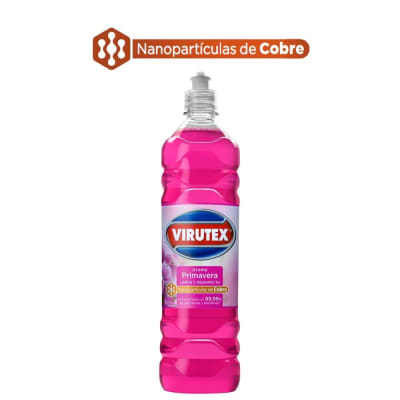 Limpiador de Pisos y Superficies Desinfectante Aroma Primavera - Virutex