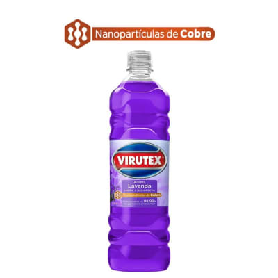 Limpiador de Pisos y Superficies Desinfectante Aroma Lavanda - Virutex