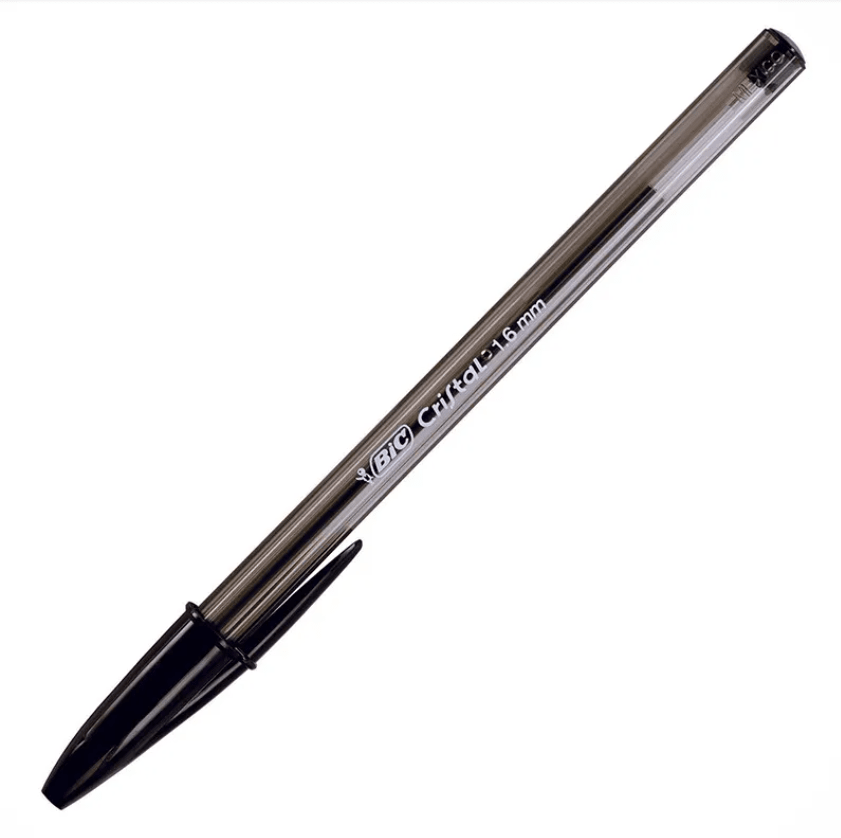 Bolígrafo BIC Cristal 1.6mm Negro 12 und1