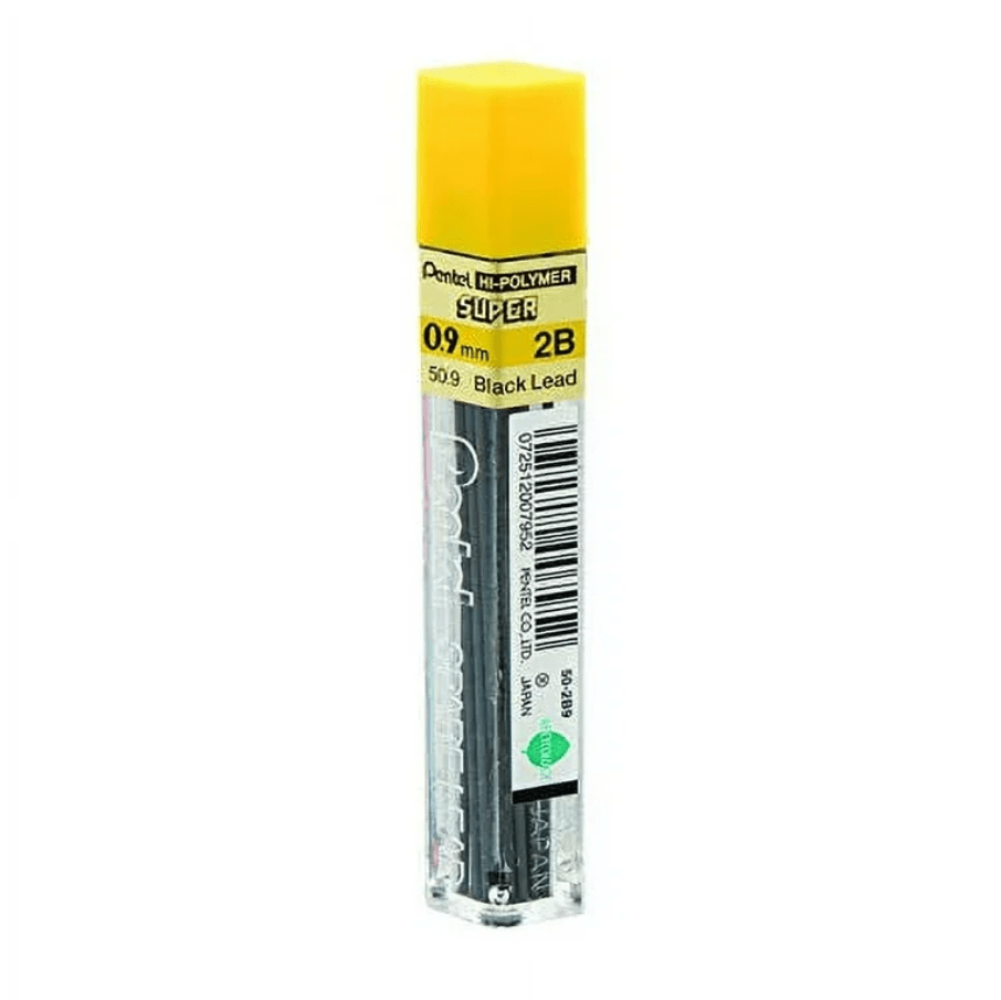 Tubo 12 Minas 0.9mm 2B Pentel1
