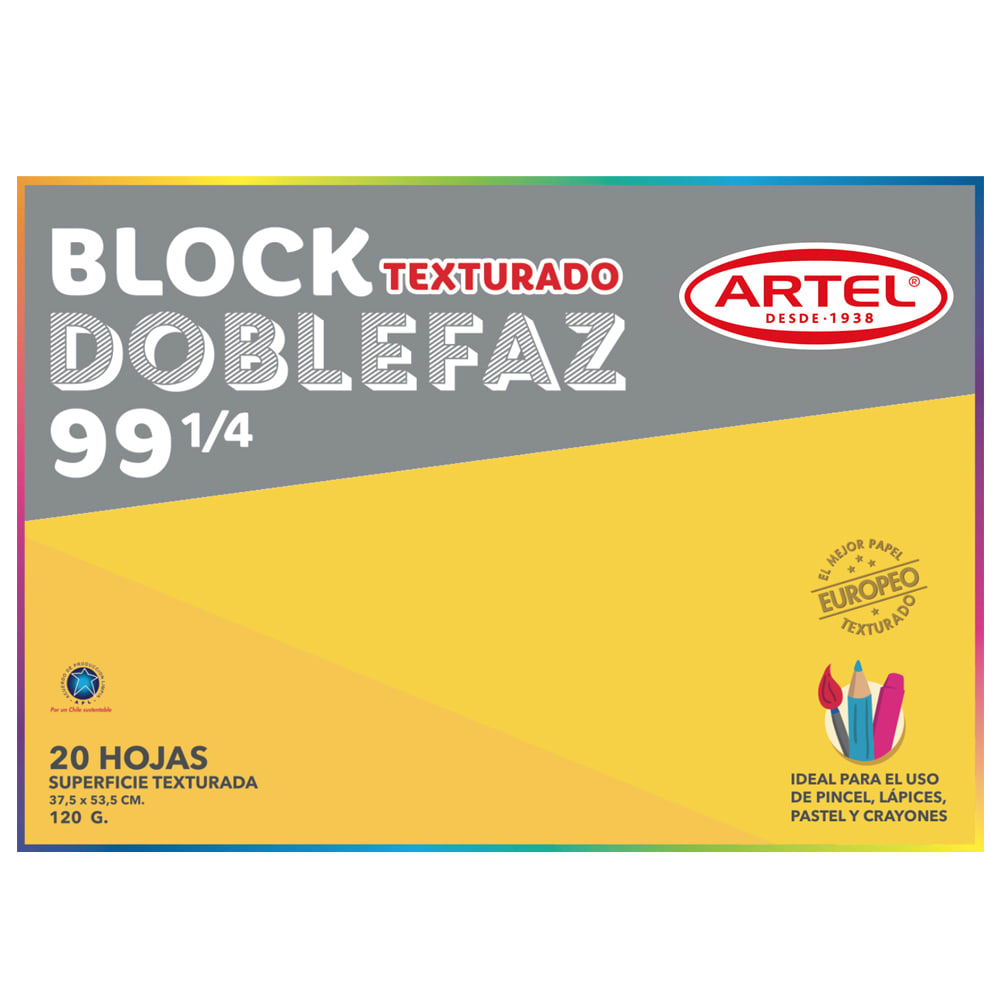 Block Medium Doble Faz 99 1/4 20 hojas120gr. ARTEL1
