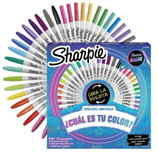 Ruleta Sharpie 30 Marcadores Game Spinner1