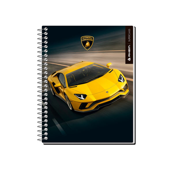 pack 5 cuadernos lamborghini carta 120 hojas tapa dura1