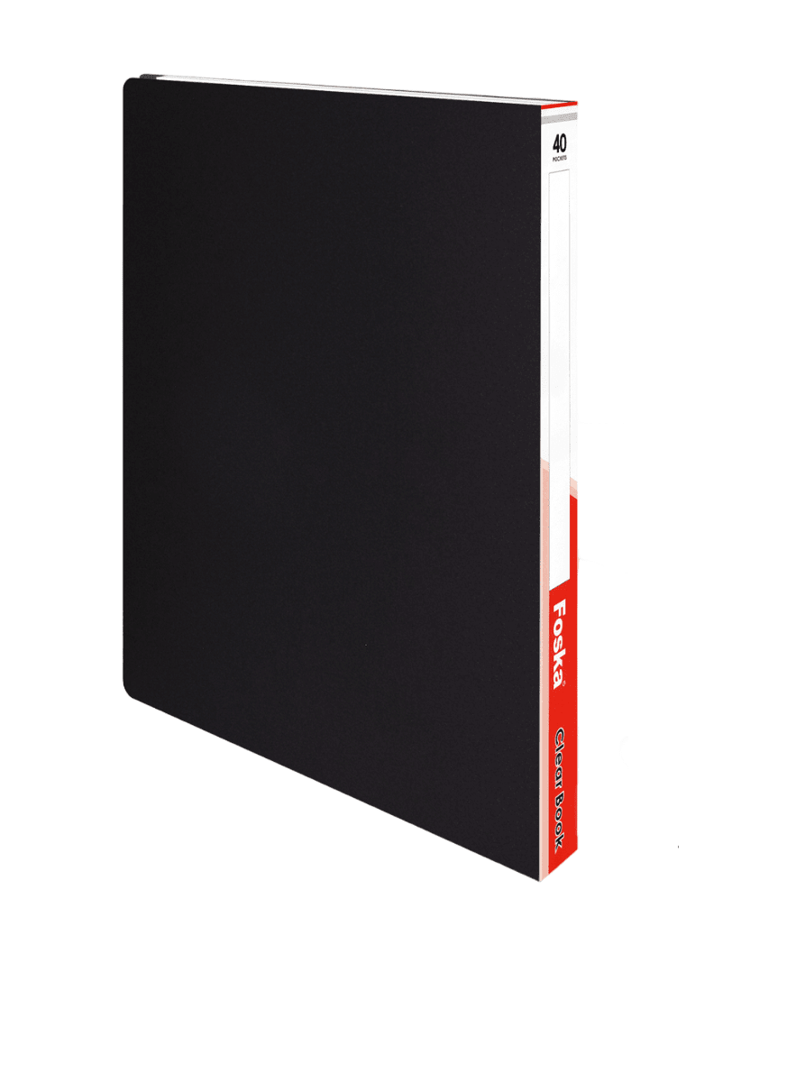 Archivador Oficio con 40 Fundas Transparentes F40AB FOSKA3