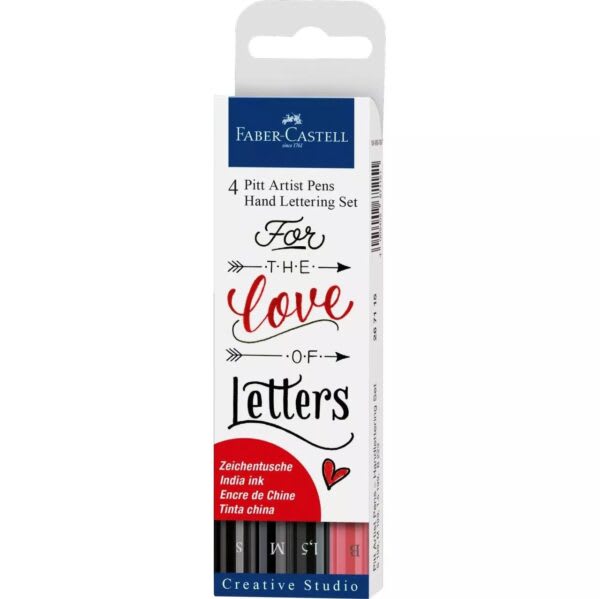 Set 4 Marcadores Artist Pen Lettering Love2