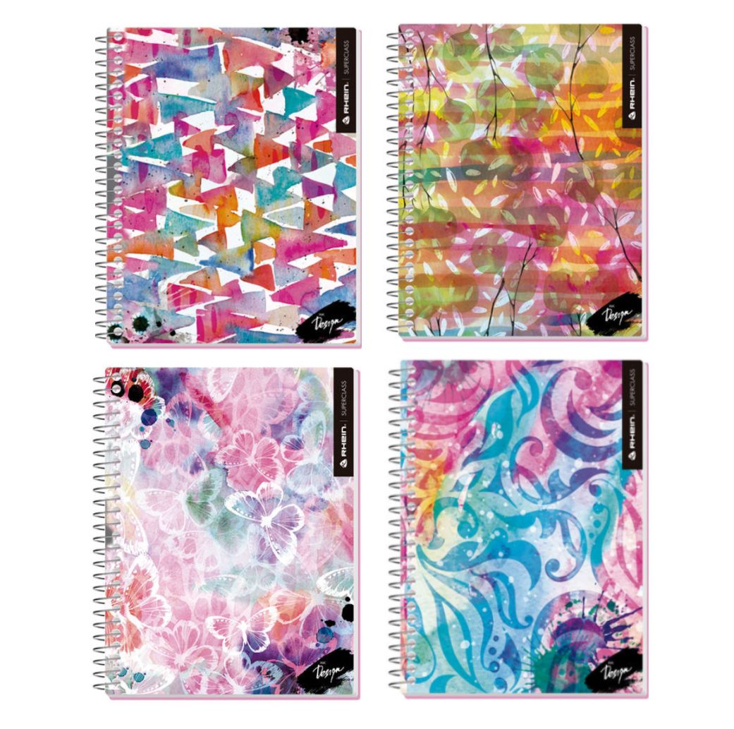 Pack 5 cuadernos design carta 150 hojas tapa dura1