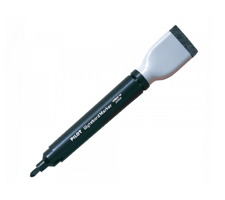 Marcador Pizarra con Borrador Negro PILOT1