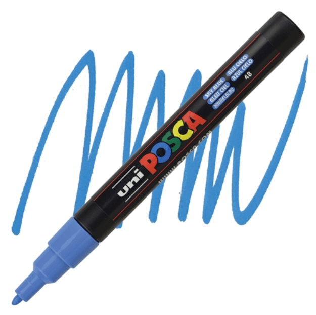 Marcador Acrílico Azul Cielo PC-3M Posca1
