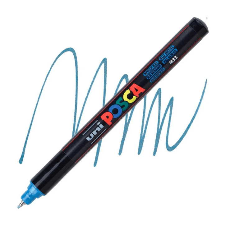 Marcador Acrílico Azul Metálico PC-1MR 0.7mm Posca1