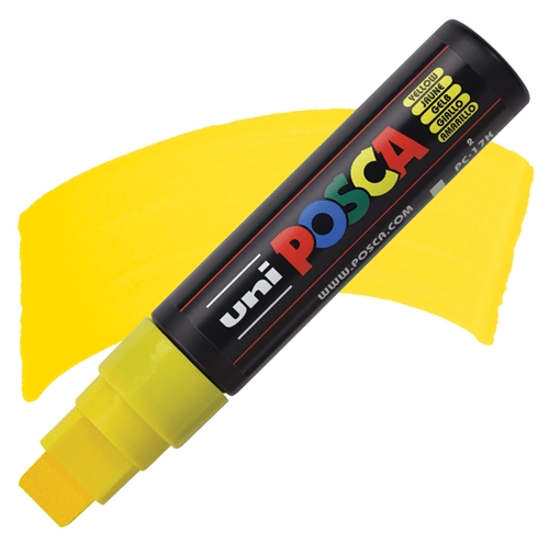 Marcador Acrílico Amarillo PC-17K Punta Rectangular XXL Posca1