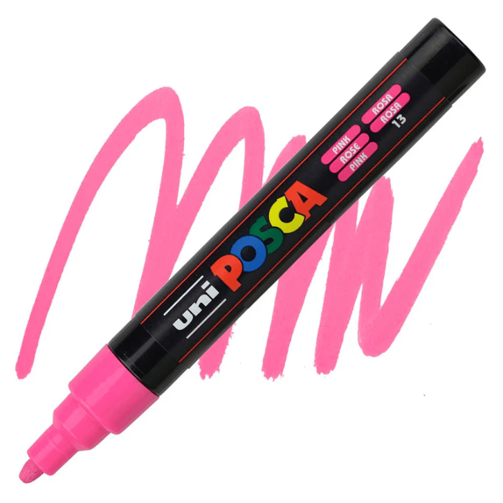 Marcador Acrílico Rosa 5M 1.8-2.5mm Posca1