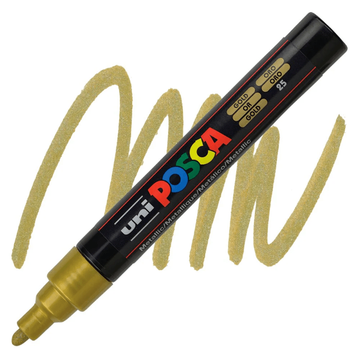 Marcador Acrílico Oro 5M 1.8-2.5mm Posca1