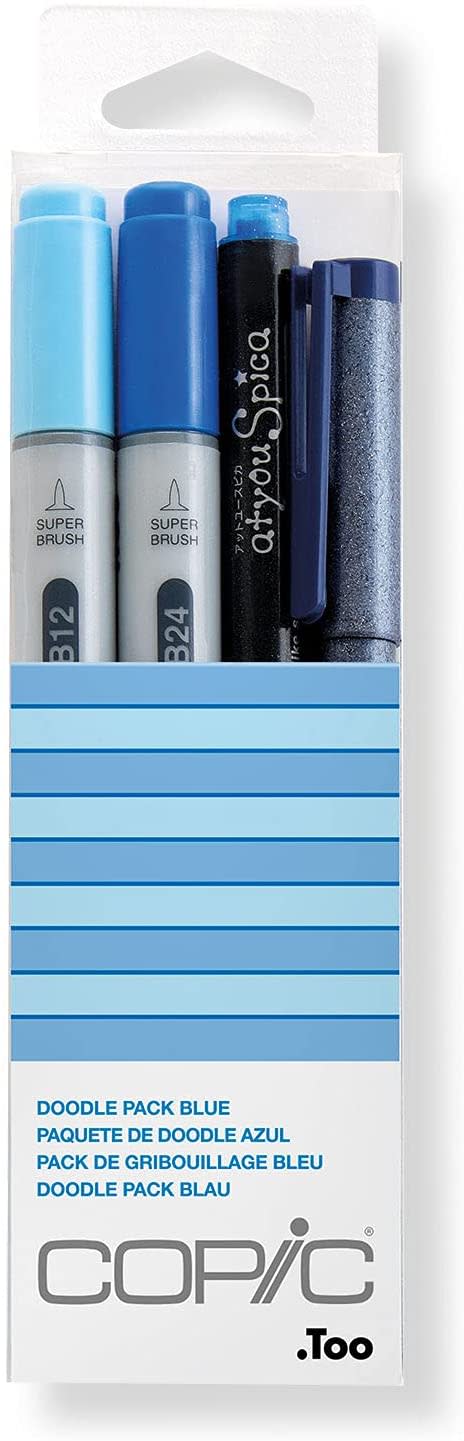 Copic Doodle Pack Blue1