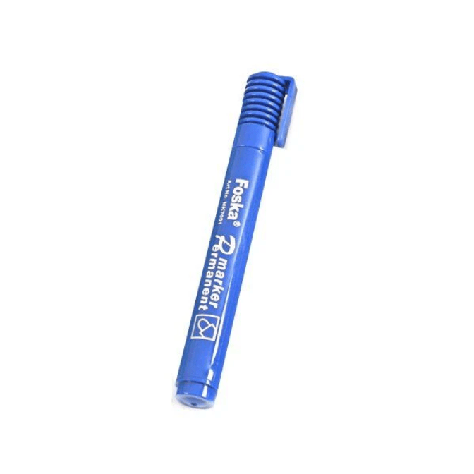 Marcador permanente azul punta redonda MK7001(BLUE) Foska1