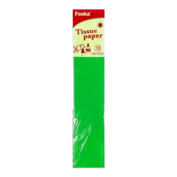 Papel de Seda Verde 50x70cm Foska1
