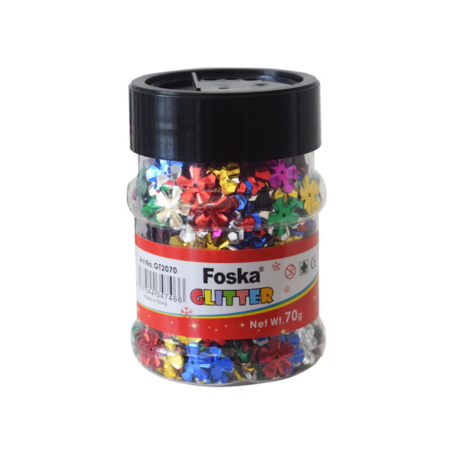 Lentejuelas de flores 70g Foska1