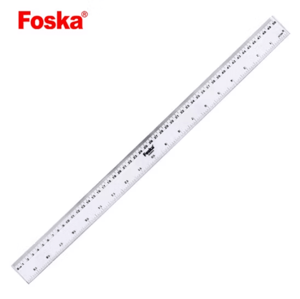 Regla Plástica Transparente 50cm AS0450 Foska1