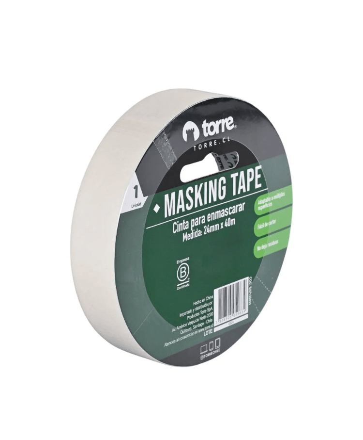 Cinta masking Crema 24mm x40MmTORRE1