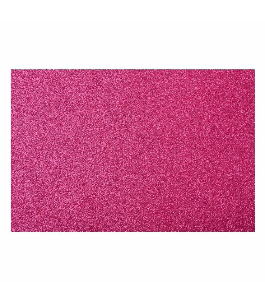 Goma Eva Glitter 40x60cm 2mm Fucsia Torre1