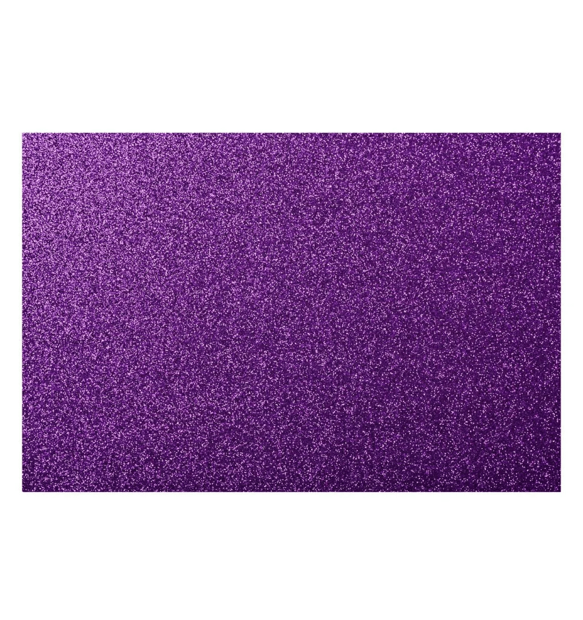 Goma Eva Glitter 40x60cm 2 mm Morada TORRE1