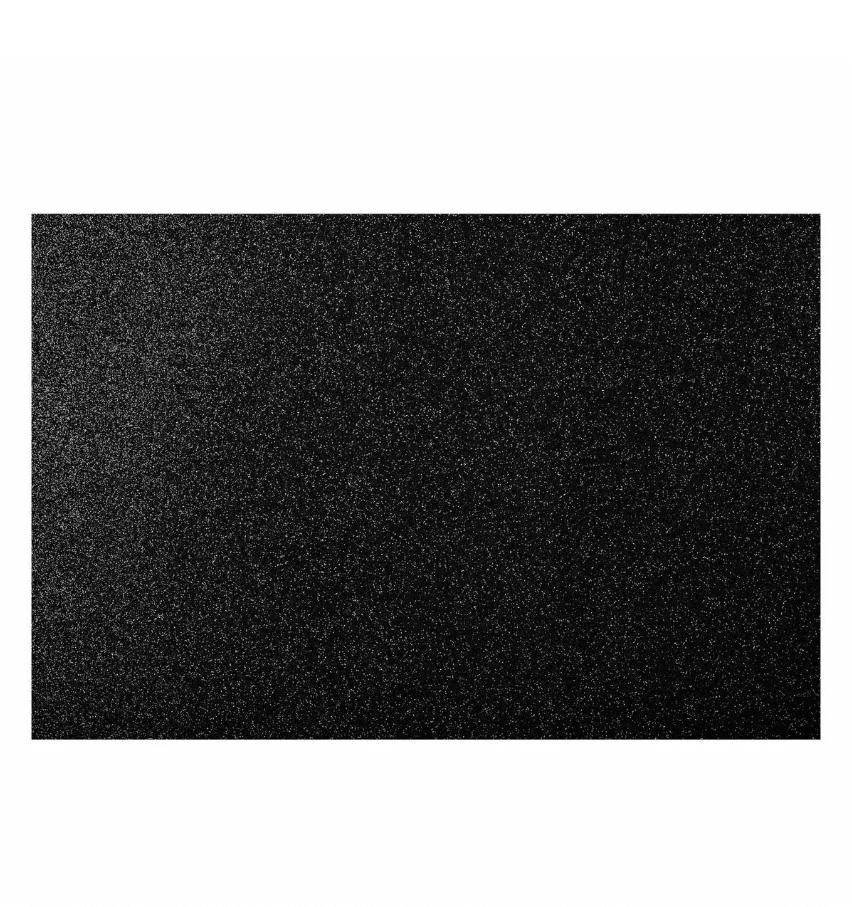 Goma Eva Glitter 40x60cm 2mm Negra TORRE1