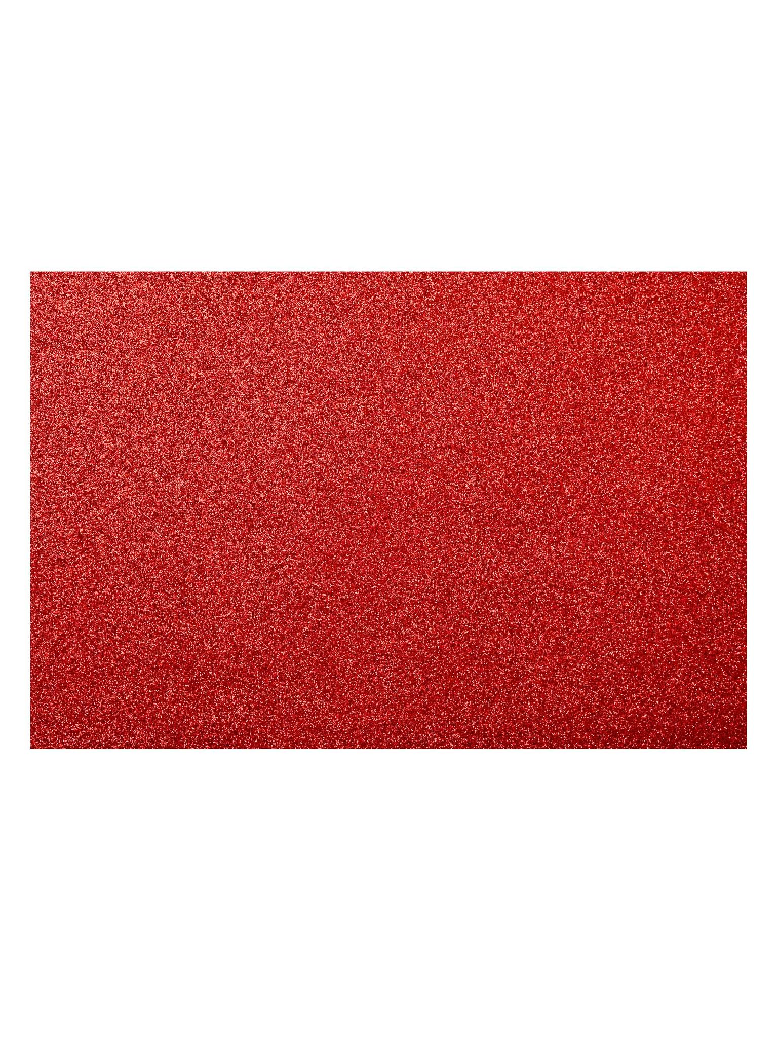 Goma Eva Glitter 40X60cm 2mm Roja TORRE1