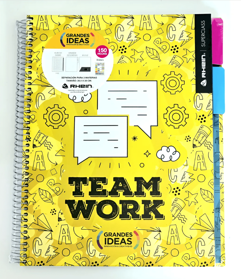 Cuaderno Carta Rhein Gran Ideas Triple 150hj 7mm Tapa Dura1