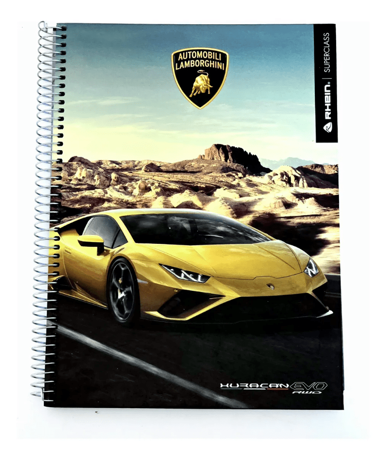 Cuaderno Carta Rhein Lamborghini Triple 120hj 7mm Tapa Dura1