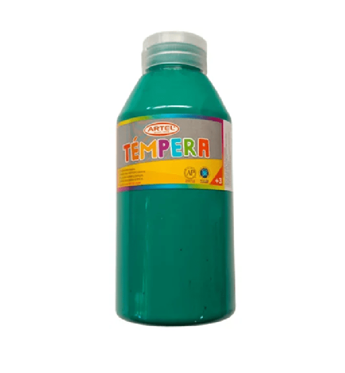 Témpera 500ml Verde Oscuro Artel1