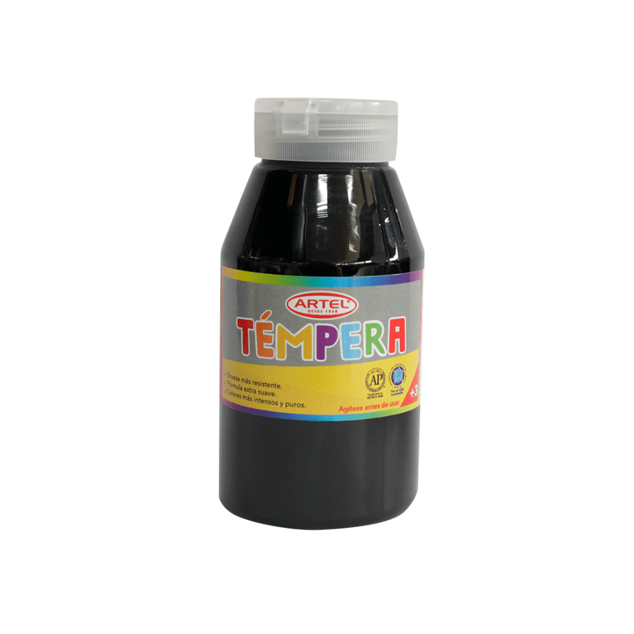 Témpera 250ml Negro Artel2