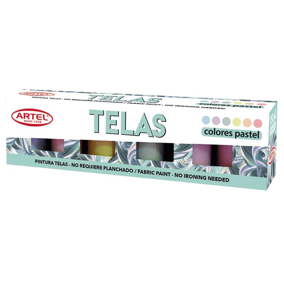 Pintura Textil Pastel 6 Colores Artel1