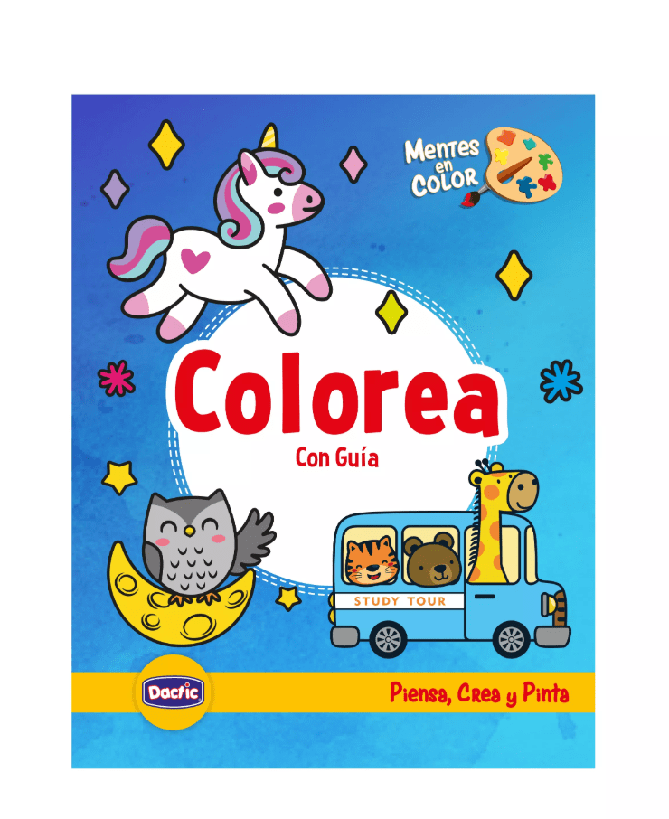 Libro Colorear con Guía 40 diseños Dactic1