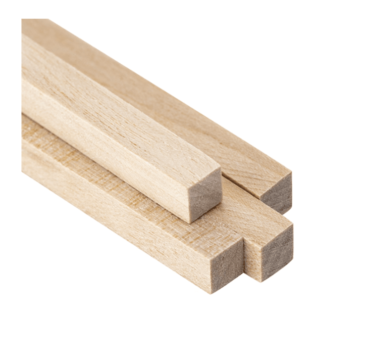 Palo de Maqueta Cuadrado 6x6 MM IMEX1