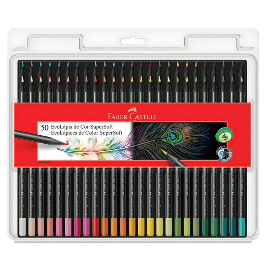 50 Colores Profesionales Lápices Super Soft Faber Castell1