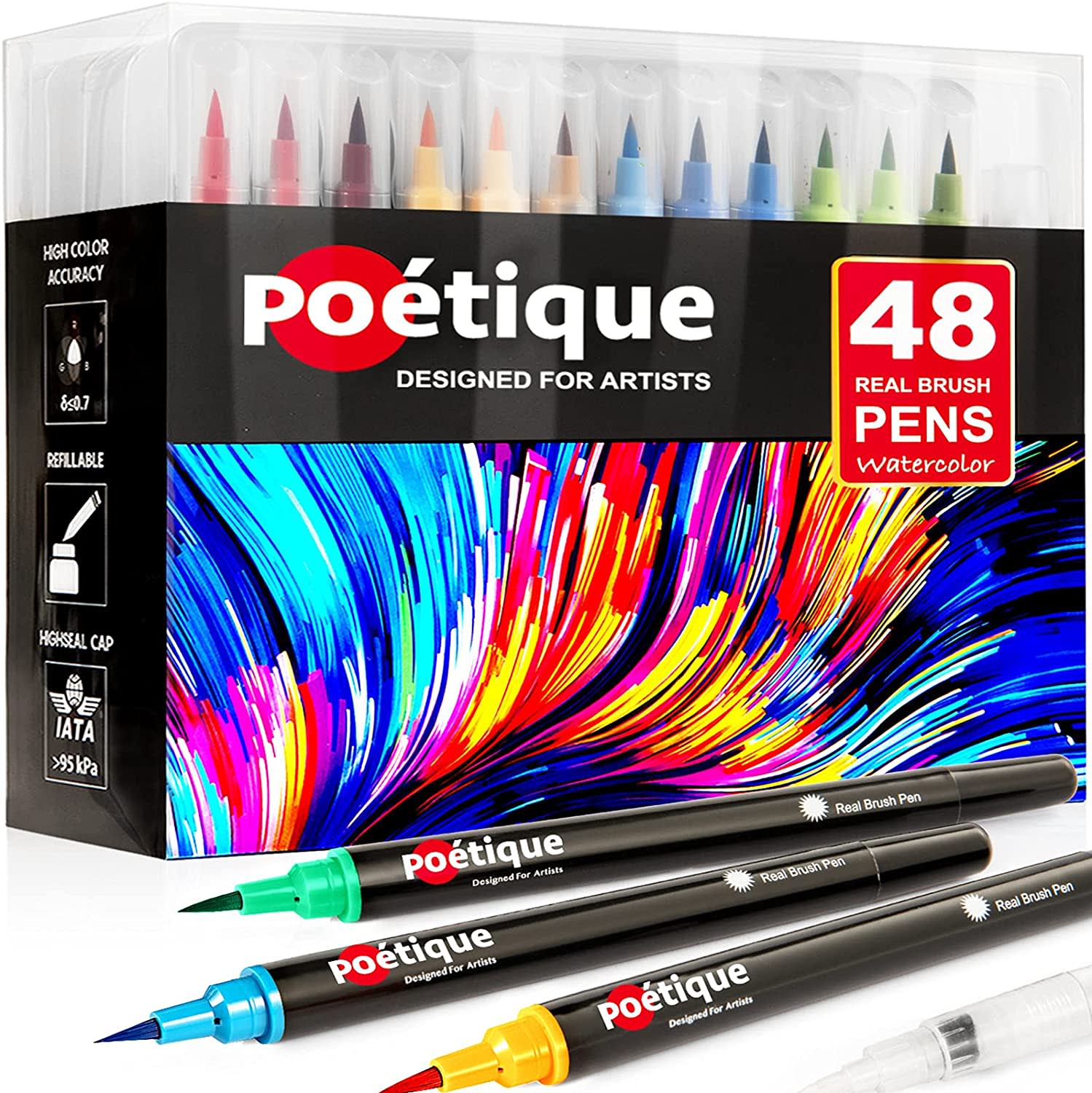 Set 48 marcadores acuarelables poetique1
