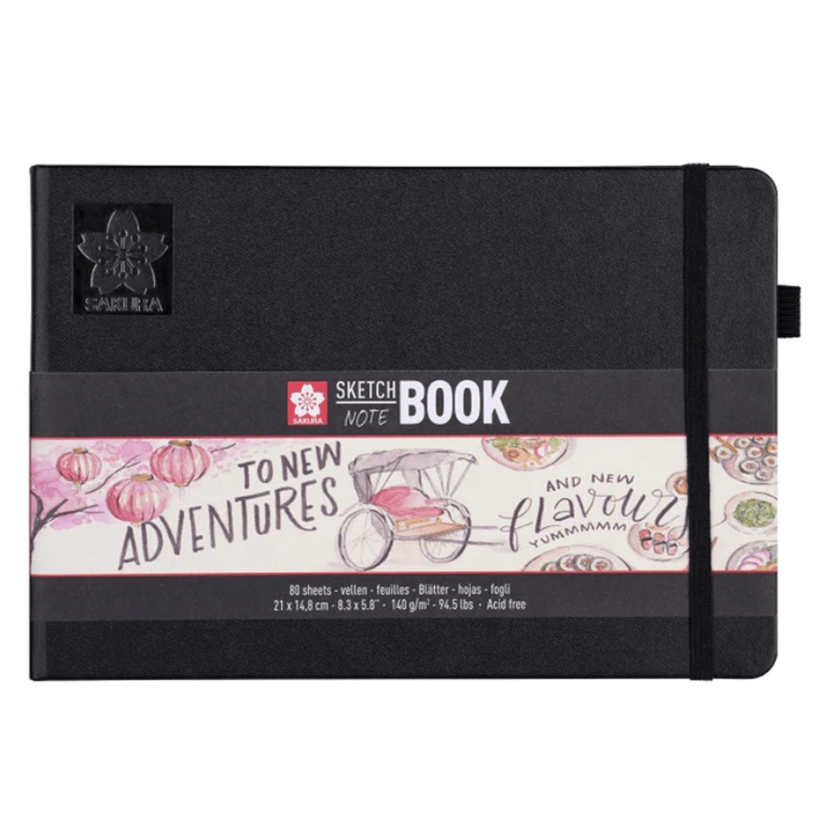 Sketchbook Hoja Crema 80 Hojas 14.8cm X 21cm 140gr Sakura1